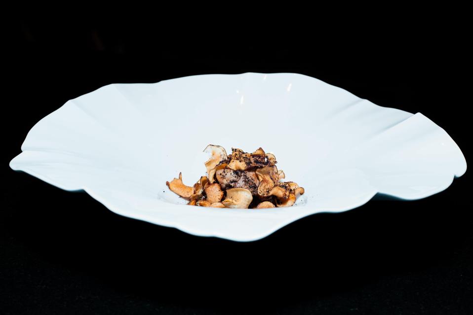 The dish of “Eel, Foie Gras”.