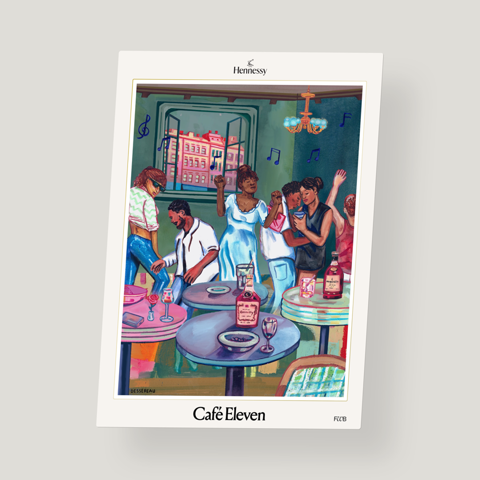 H3NSY Café Eleven community artwork.