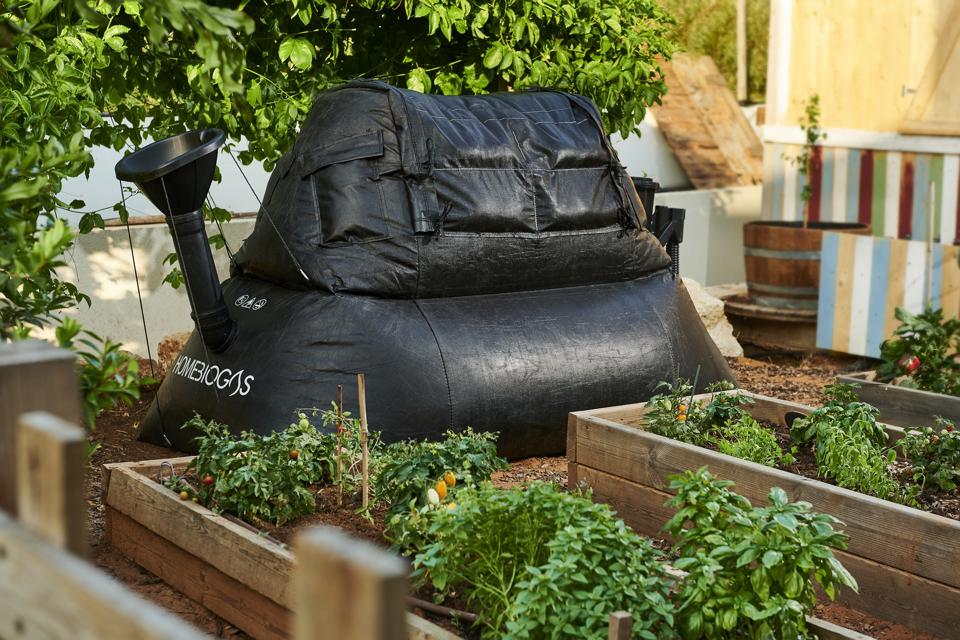 Home Biogas unit in garden
