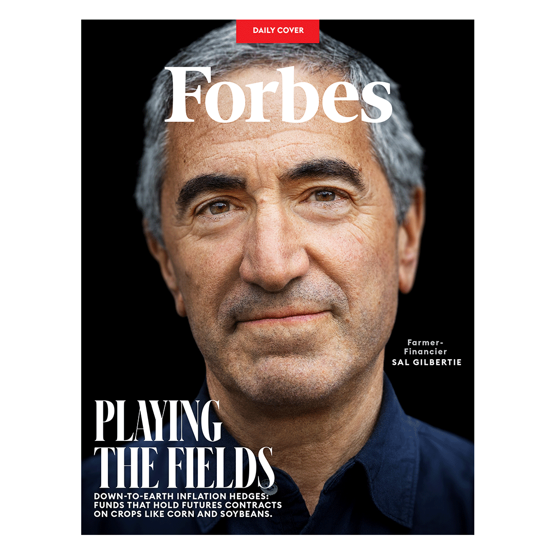 Foto de Sal Gilbertie en la portada de la revista Forbes