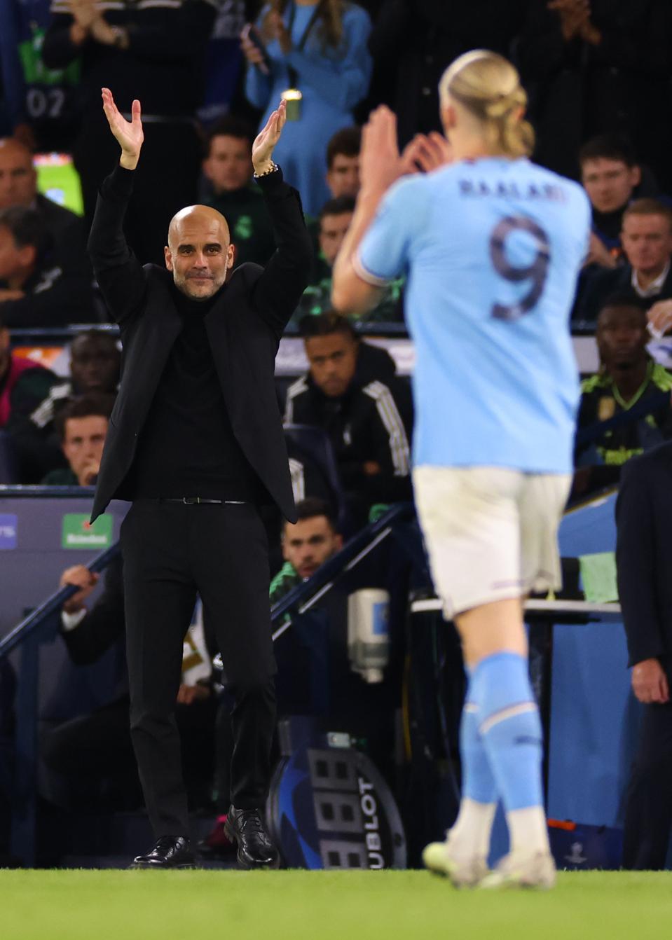Guardiola champions league haaland