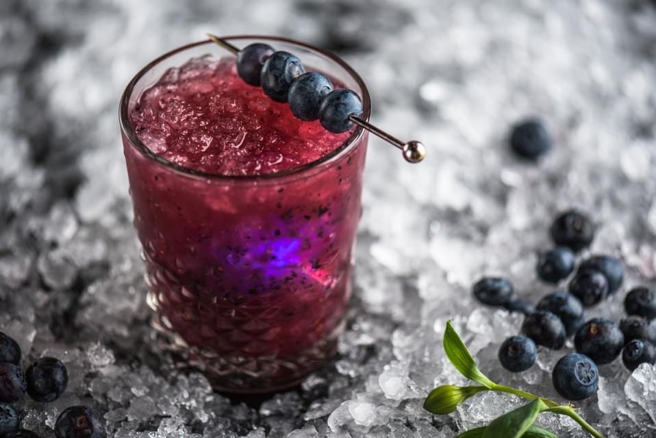 iichiko Blueberry cocktail