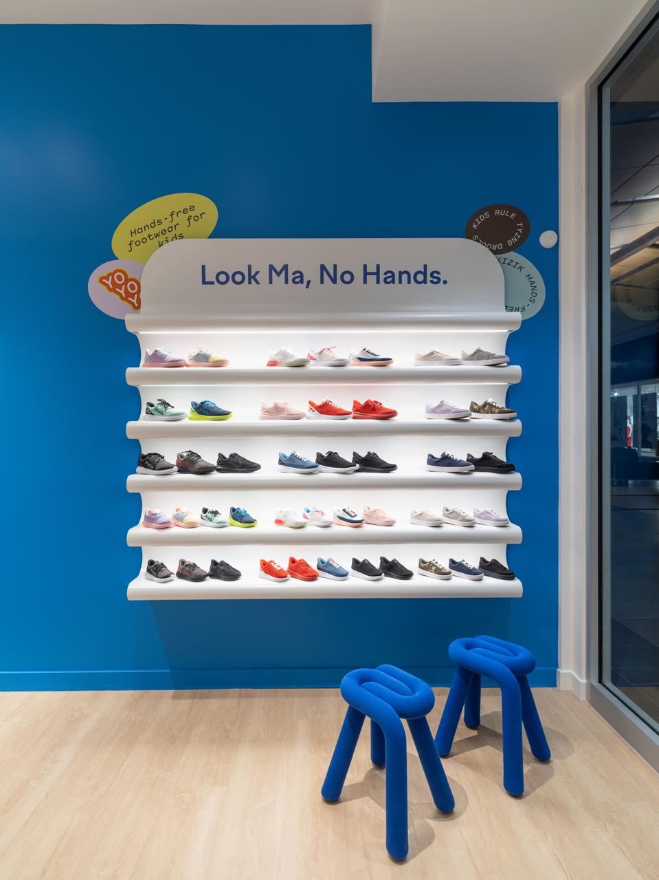 Kizik has a whole line and dedicated area in-store to kids.