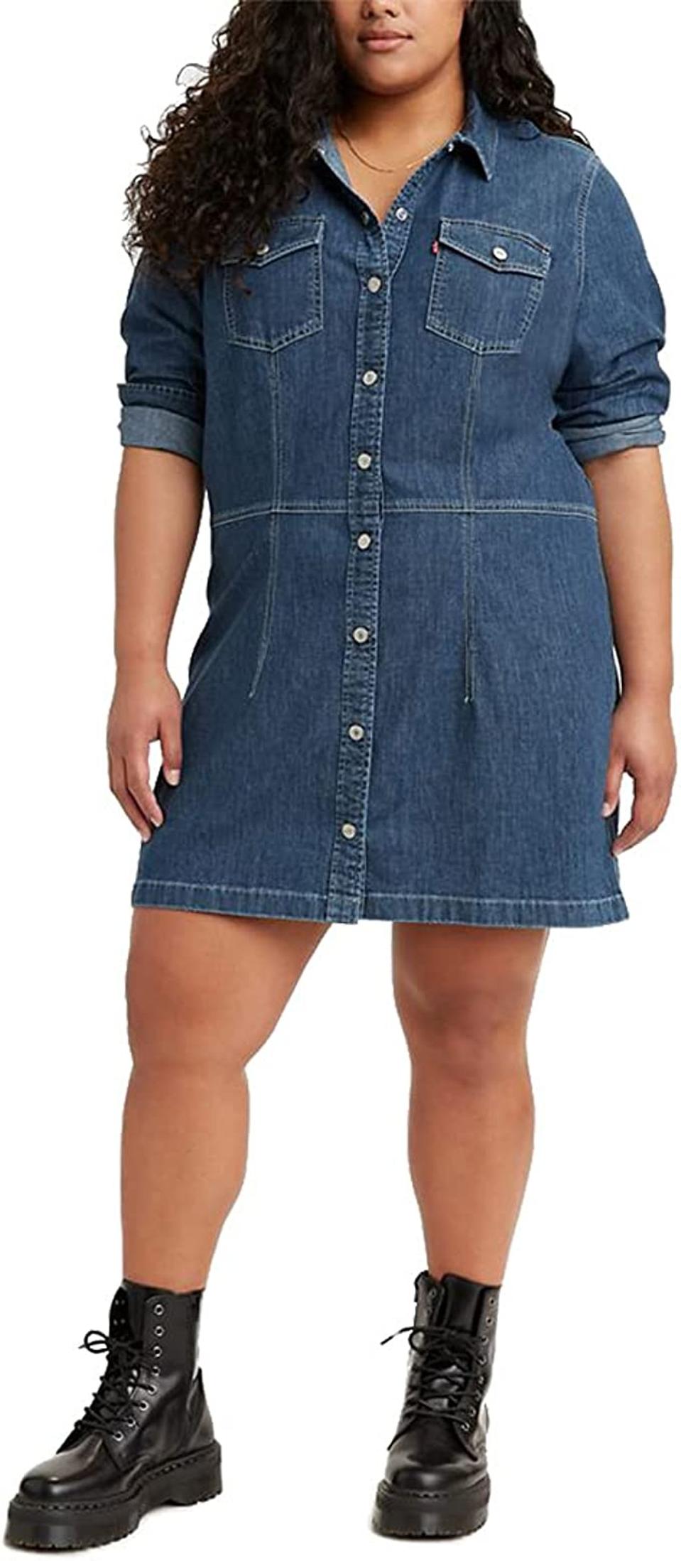 Levi's Women's Plus-Size Ellie Denim Dress