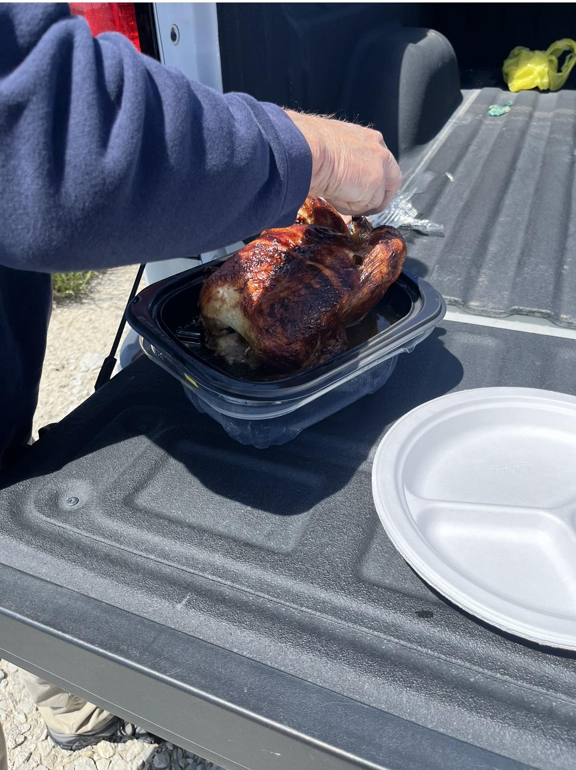 Rotisserie straight from the Costco store.