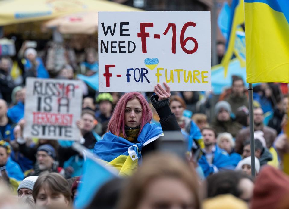 Anniversary of the beginning of the war Ukraine - rally in Frankfurt/Main