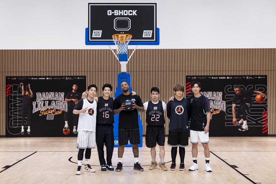Kicks Crew, Damian Lillard and members of Cantopop boy band Mirror