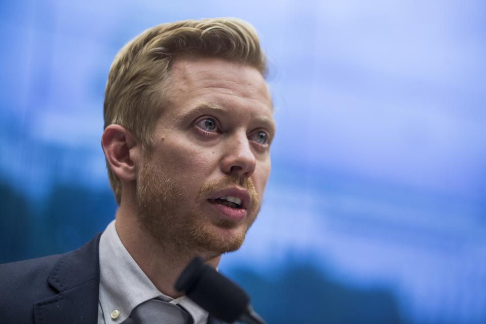 Reddit CEO Steve Huffman at hearing.