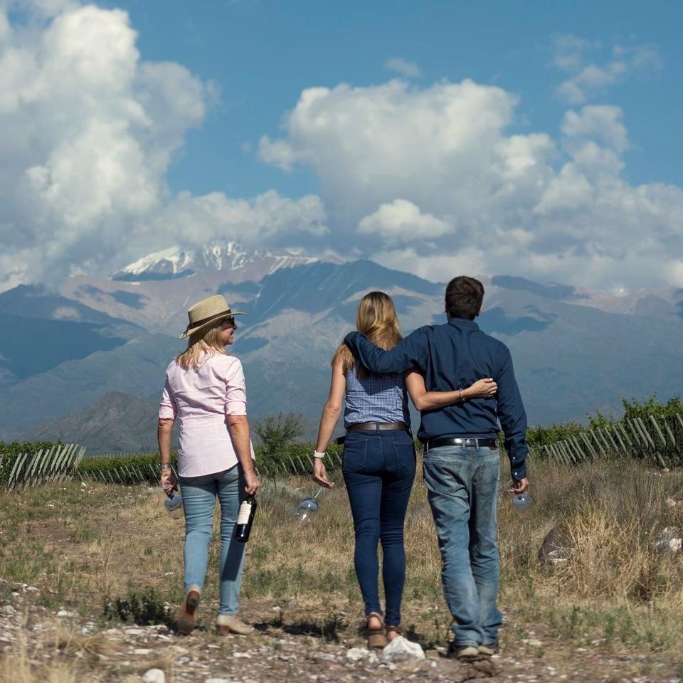 Susana Balbo with her daughter and son Susana Balbo Wines