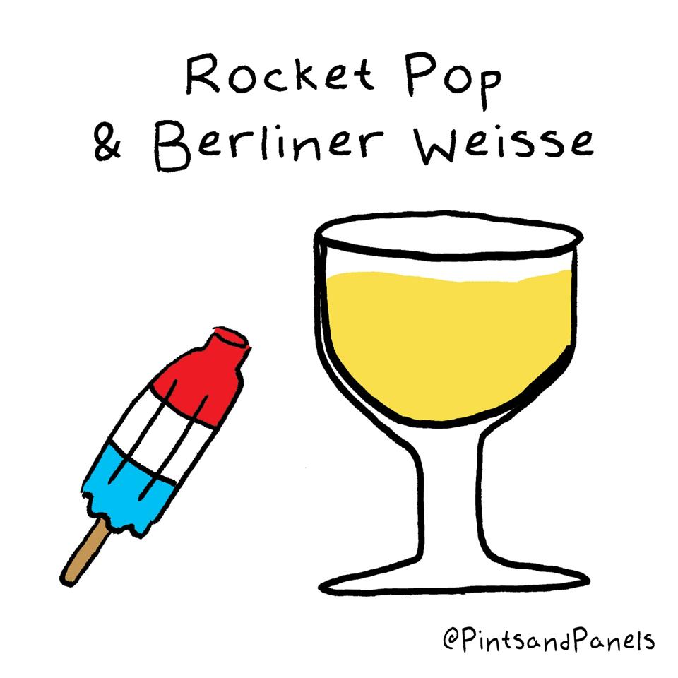Rocket popsicle and Berliner Weisse