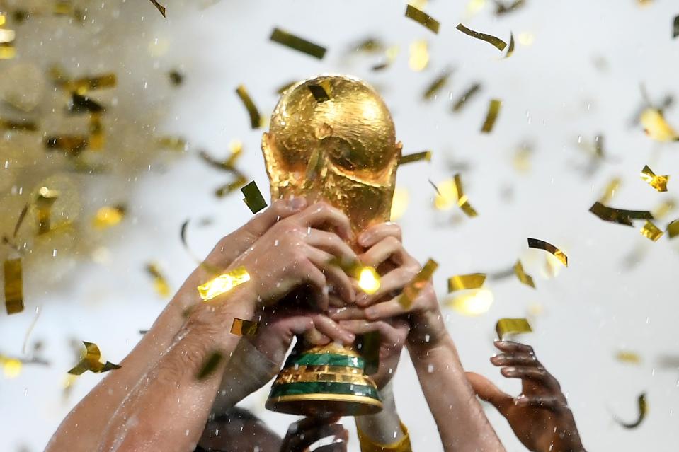 FIFA World Cup trophy at 2018 final