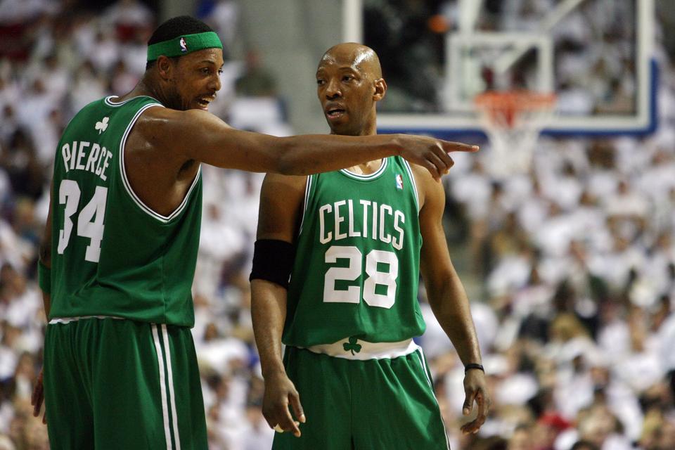Sam Cassell with the 2008 Boston Celtics