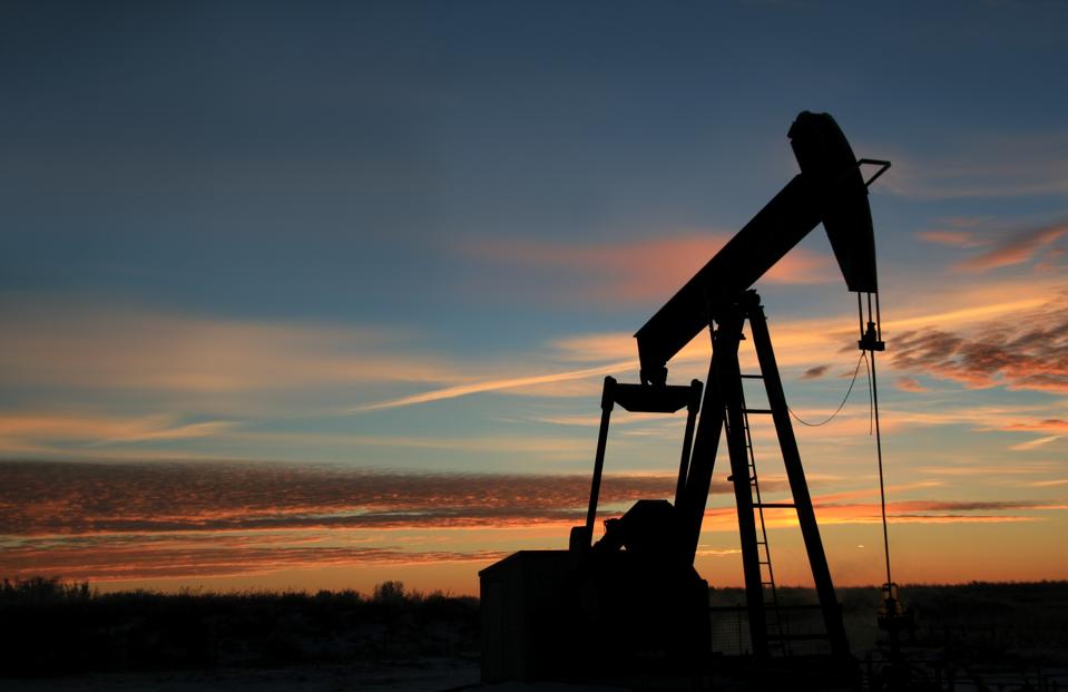 Pumpjack Silhoutte in Texas