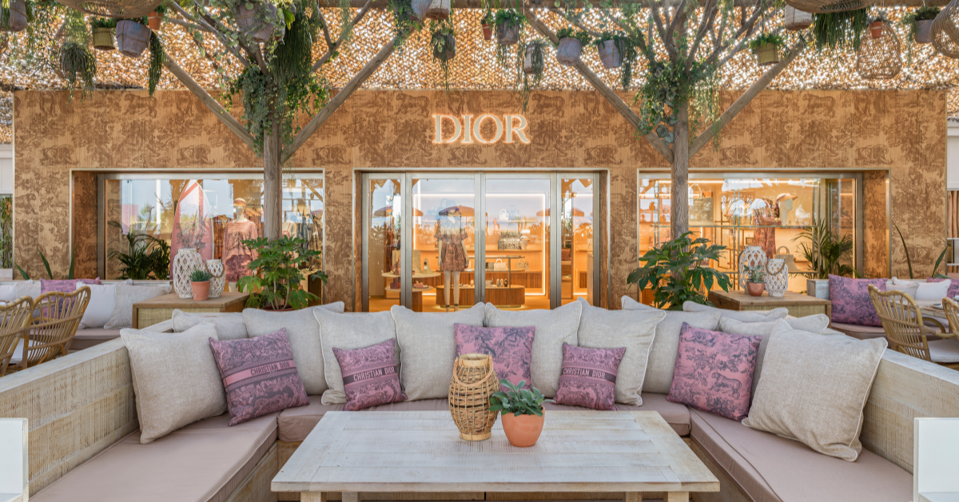 The Dioriviera pop-up at Shellona St Tropez.