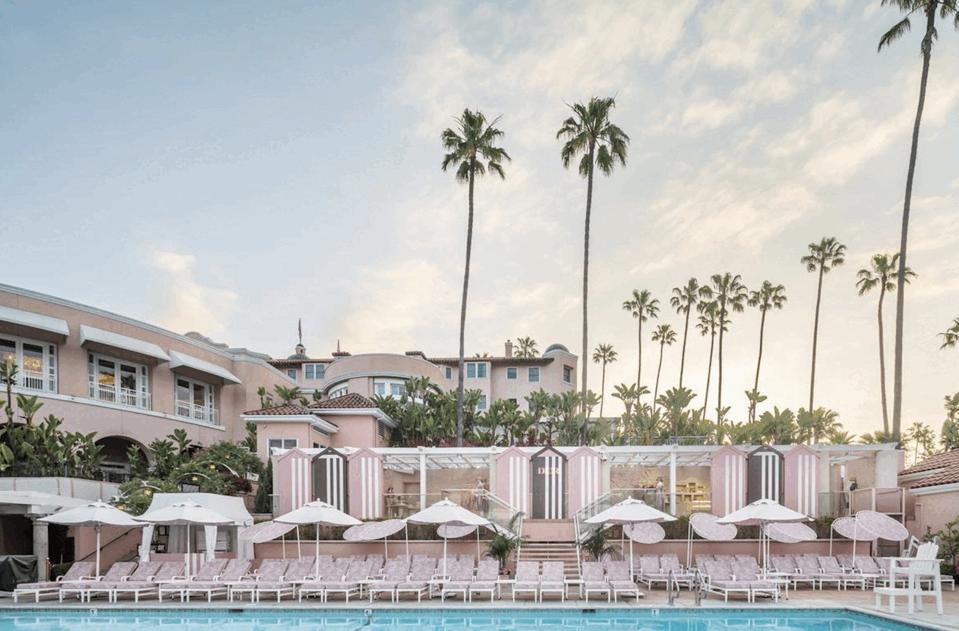The Dioriviera pop-up at the Beverly Hills Hotel.