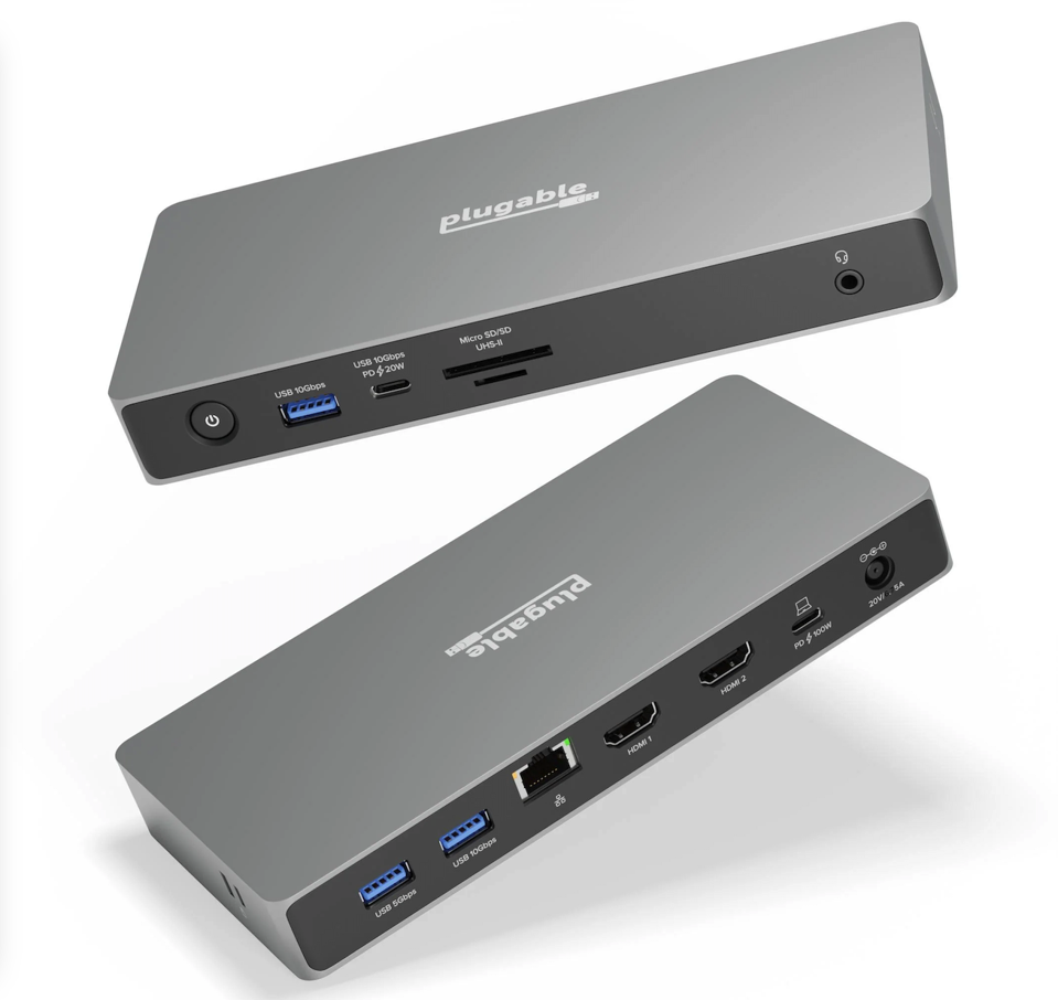 その他 plugable USB-C 4K DOCKING STATION Plugable USB-C Triple 4K Display Docking Station with