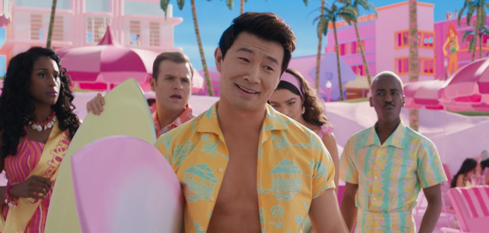 Issa Rae, Scott Evans, Simu Liu, Emma Mackey and Ncuti Gatwa in the 