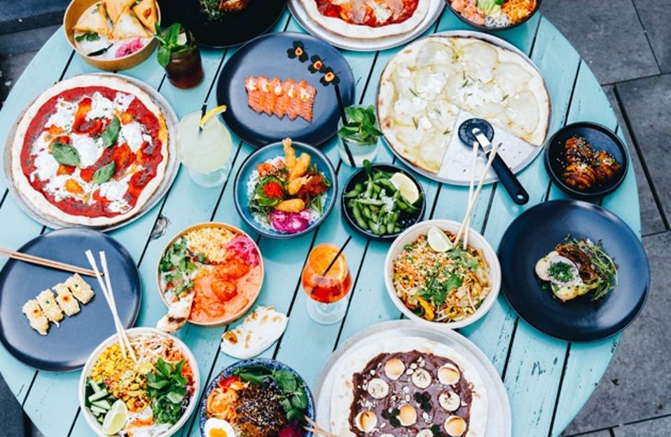 Some of the dishes to be found at the Tivoli Food Hall.