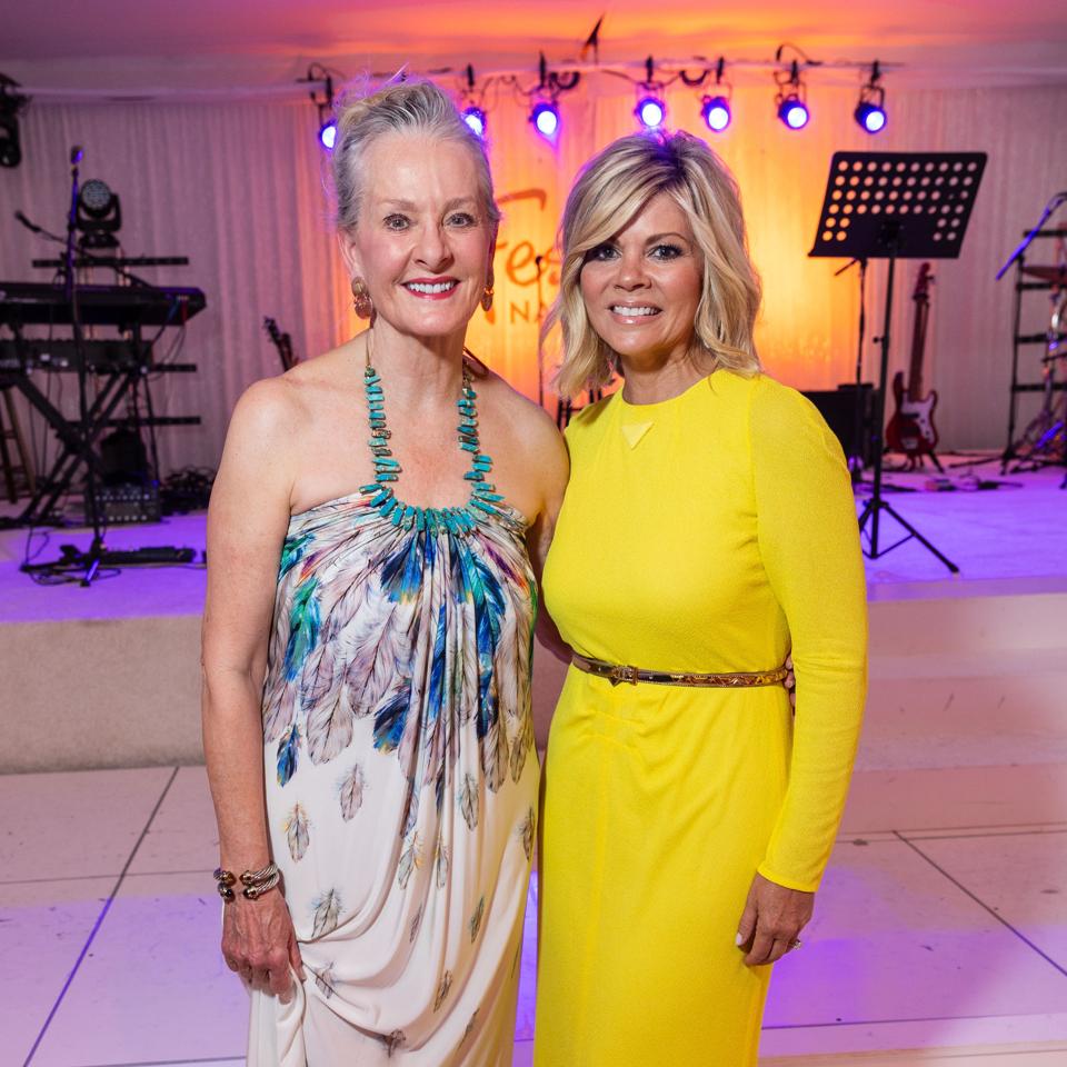 Beth Nickel and Leslie Frank at the Arts for All Gala, Festival Napa Valley 