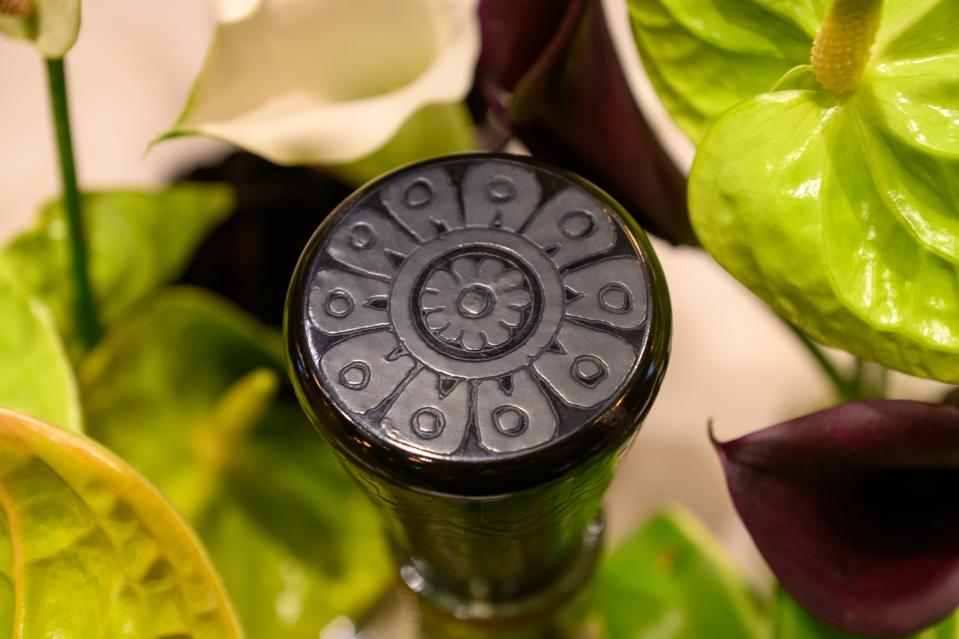 a handcrafted bottle stopper.