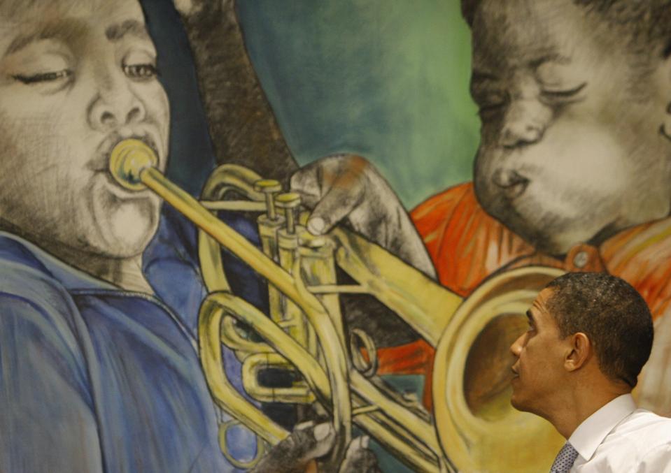 Barack Obama at Dooky Chase's restaurant