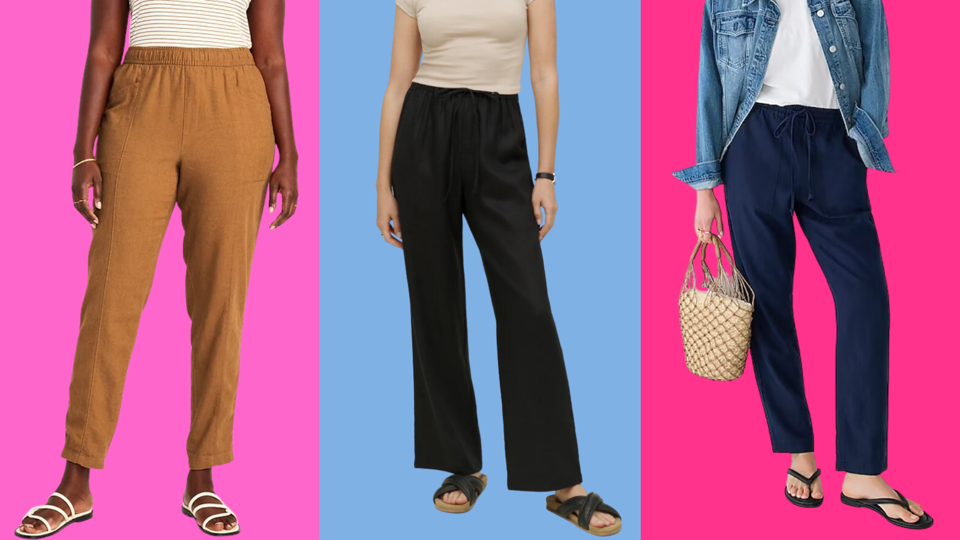 Best linen pants womens outlet