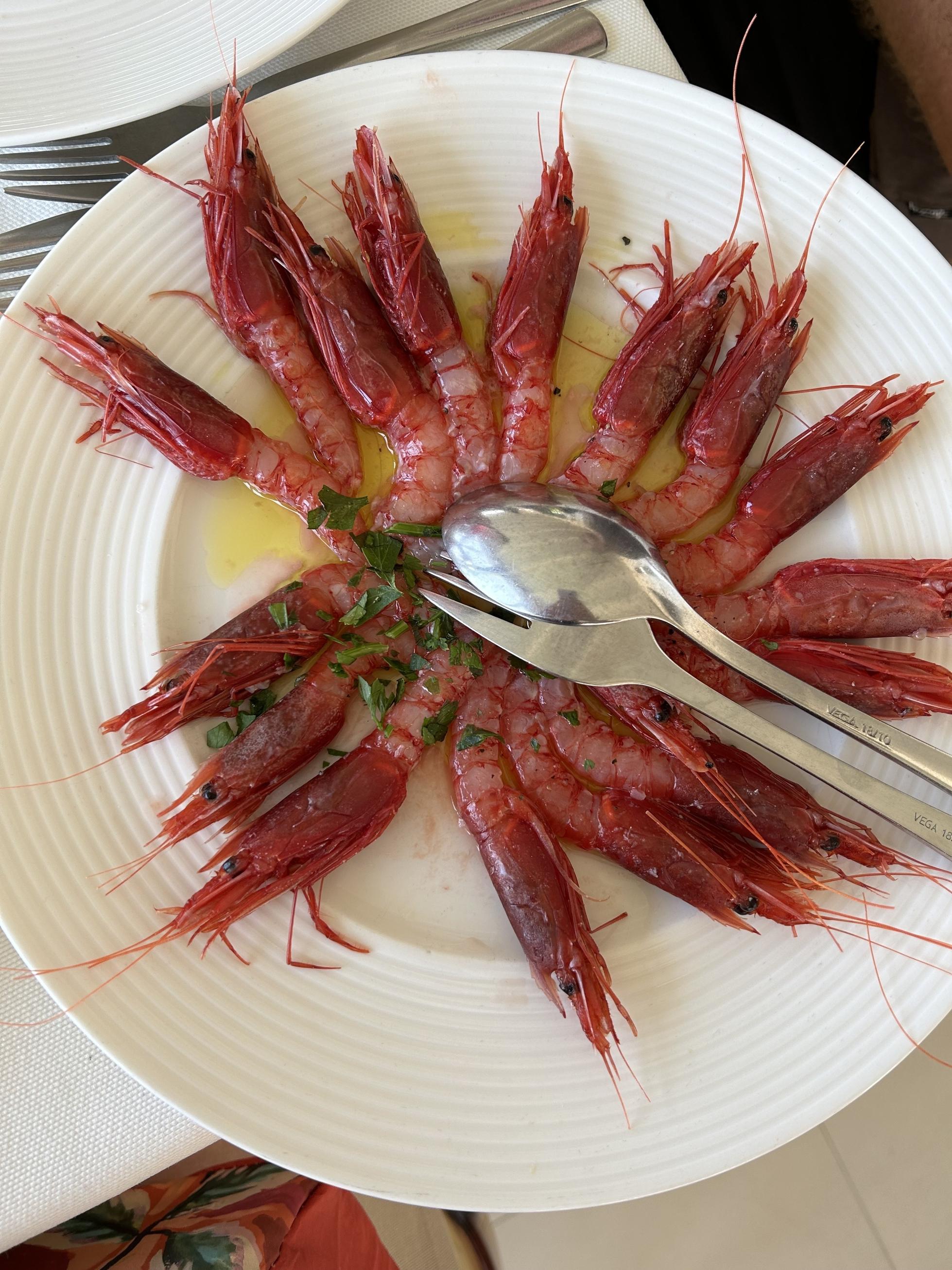 Red prawns