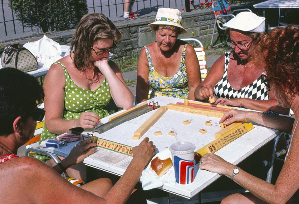 Mahjong, Hotel Brickman, South Fallsburg, New York, USA, John Margolies Roadside America Photograph Archive,