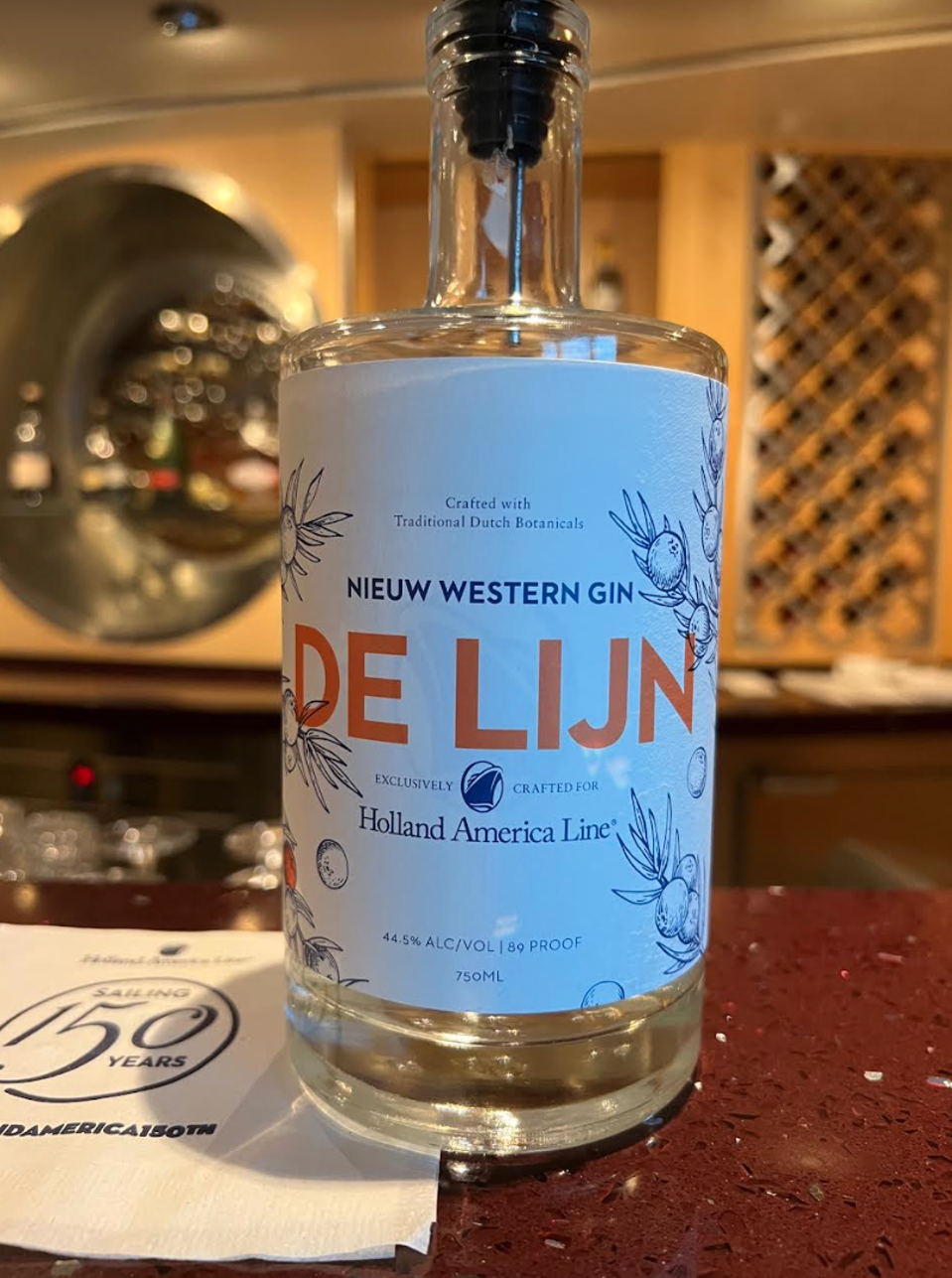 De Lijn Gin on Holland America Line
