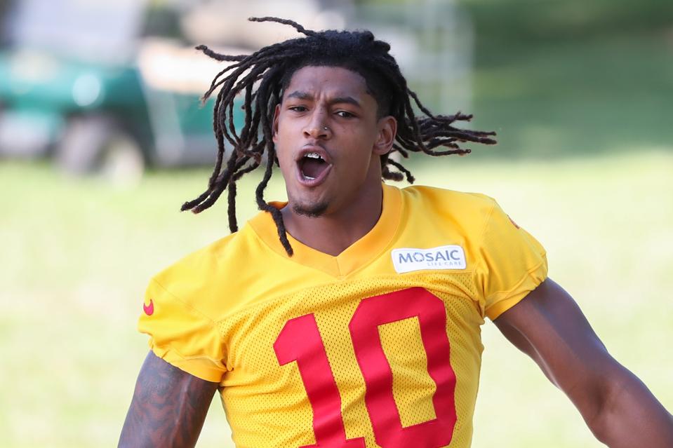Isiah Pacheco no longer has the no-contact yellow jersey.