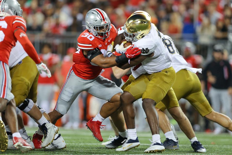 Notre Dame at Ohio State football game