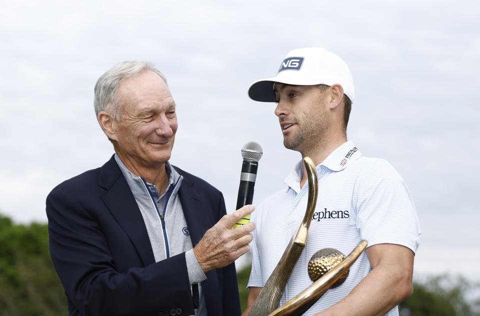 Gary Koch and Taylor Moore at the 2023 Valspar Championship