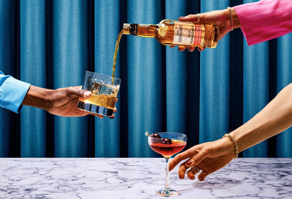 The Glenlivet Twist & Mix Cocktails in Old Fashioned and New Manhattan