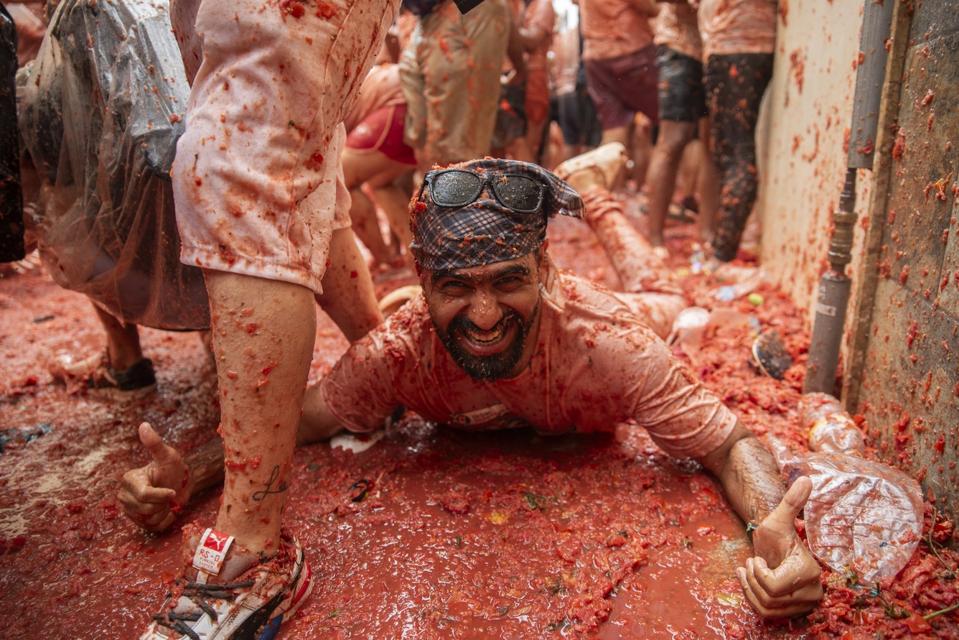 Buñol (valencia) Celebrates La Tomatina