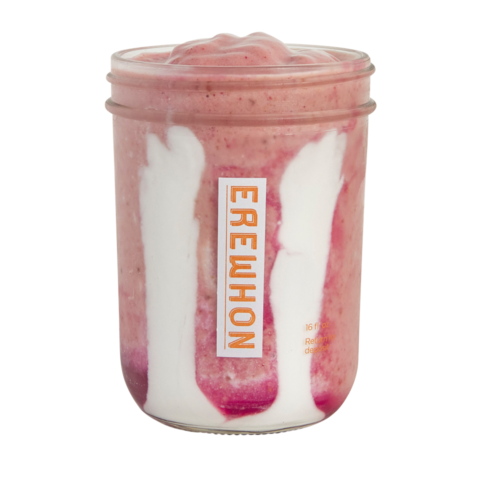 Hailey Bieber's Strawberry Glaze Skin Smoothie, Photo Credit: Courtesy of Erewhon