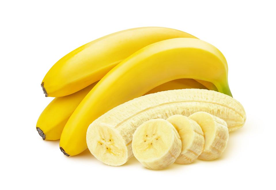 Bunch of bananas isolated on white background