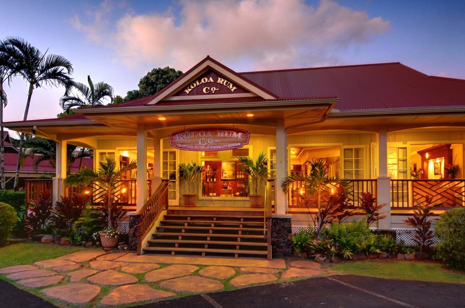The Koloa Rum Company store and tasting room in Lihue, Kauai.