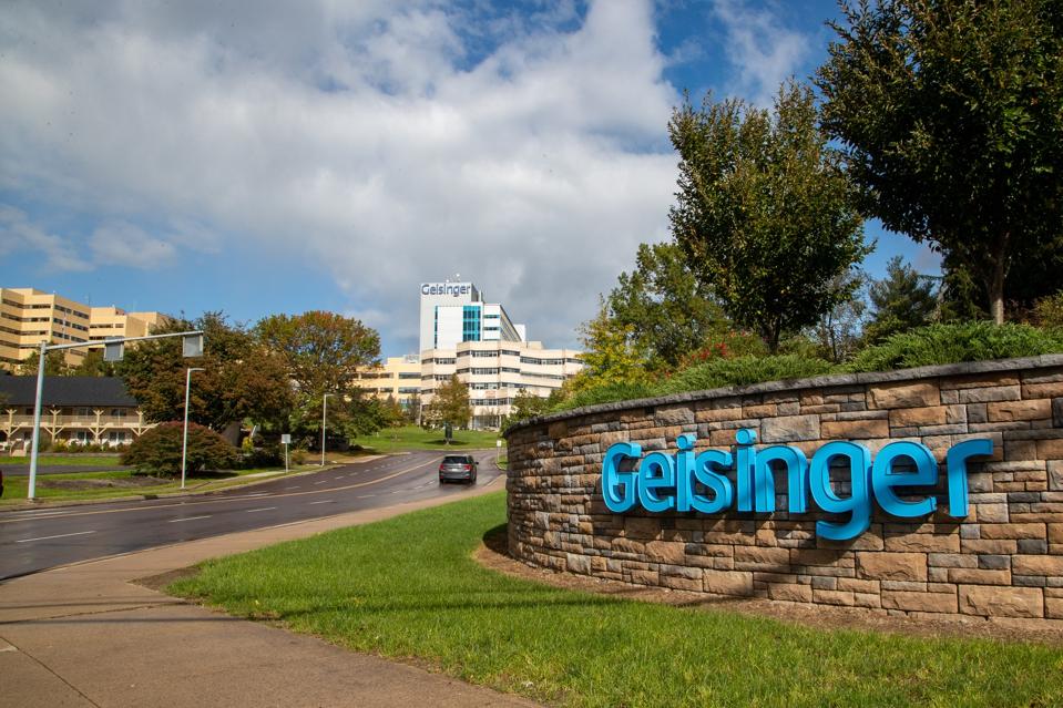 The entrance to Geisinger Medical Center in Danville.