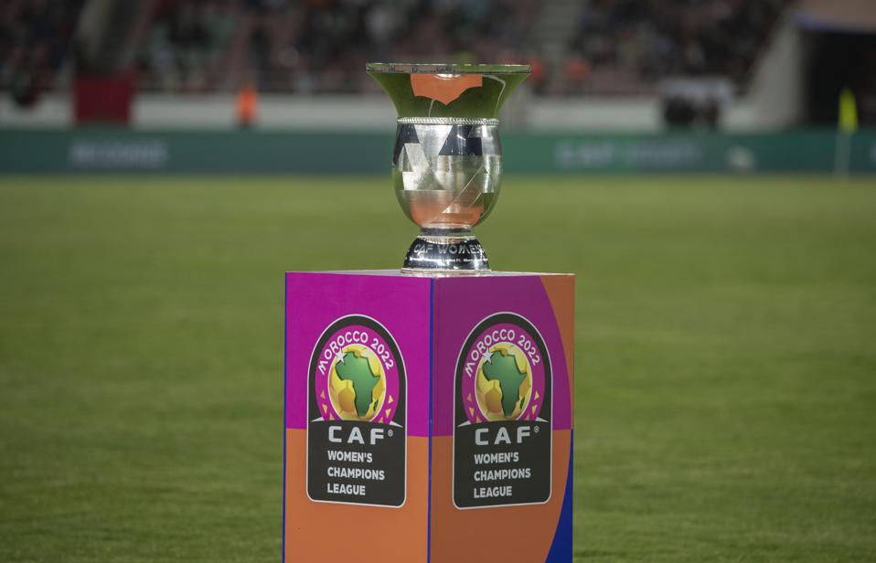 The CAF Women's Champions League trophy.