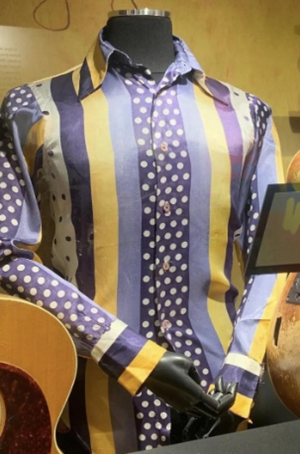 Shirt Ringo Starr gave Pete Drake during Nashville recording session