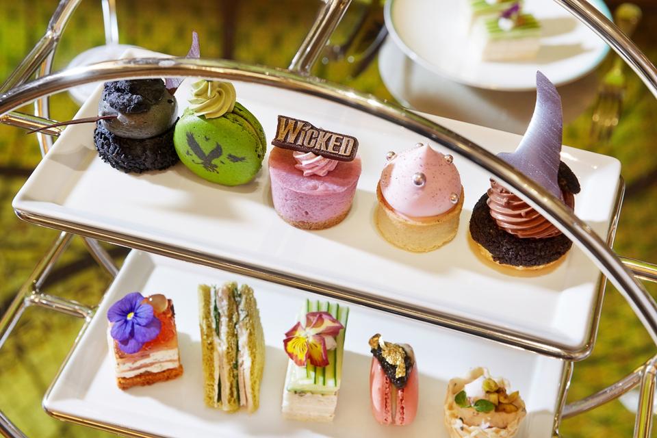 Treats served at The Plaza's Wicked themed high tea