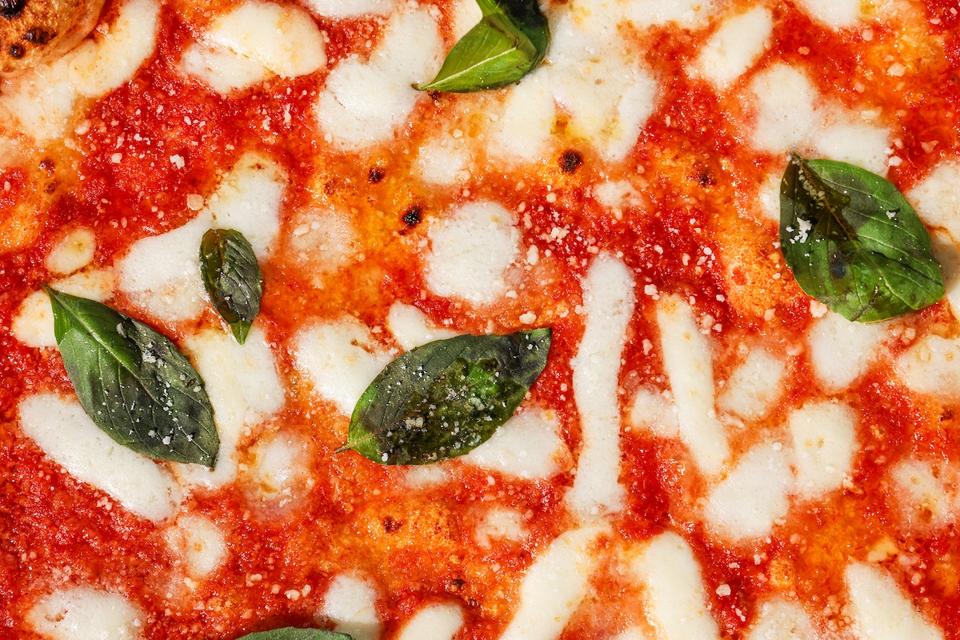 Margherita "A Ruota di Carro" with San Marzano Tomato, Buffalo Mozzarella, Basil and EVOO