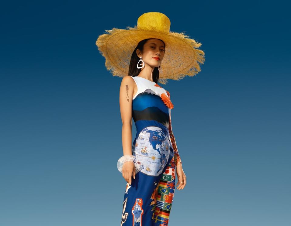 Air France designer dress