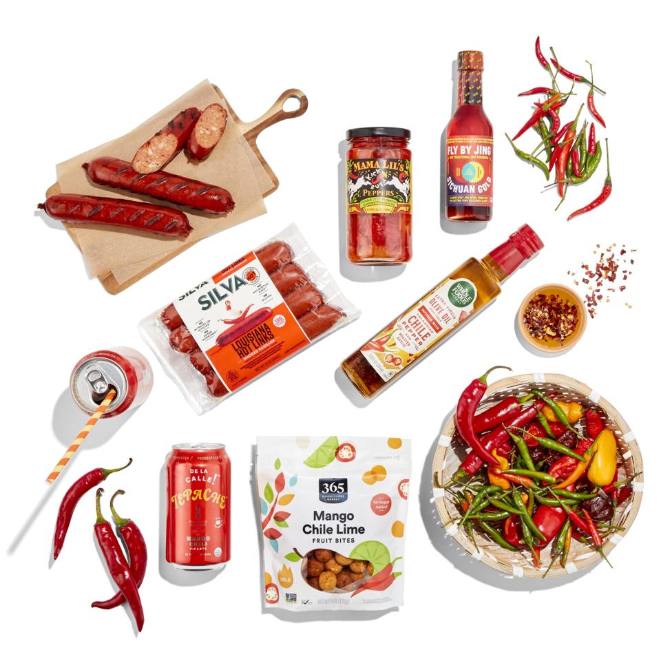 spicy sauces and products from Whole Foods Marlet