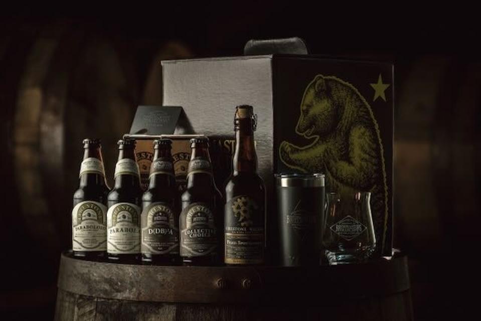 Each shipment in the Brewmaster's Collective from Firestone Walker comes with five beers and extra items.
