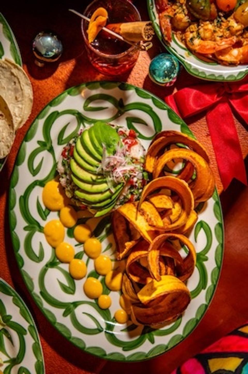 Bright, colorful dish