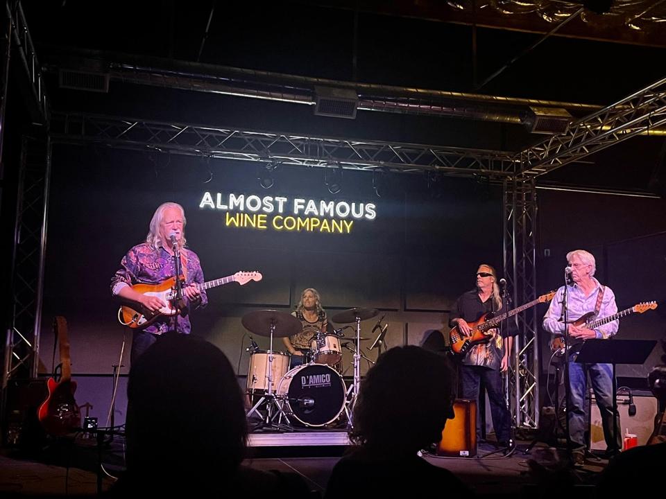 A Band at the 'Almost Famous' Wine Co. in Livermore Valley, CA