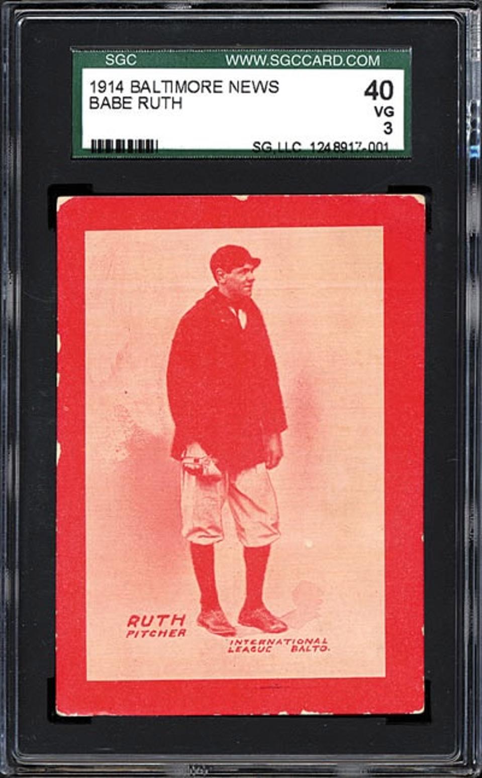 Battle Of Baseball Cards: Babe Ruth Rookie, Up For Auction, Could Break ...