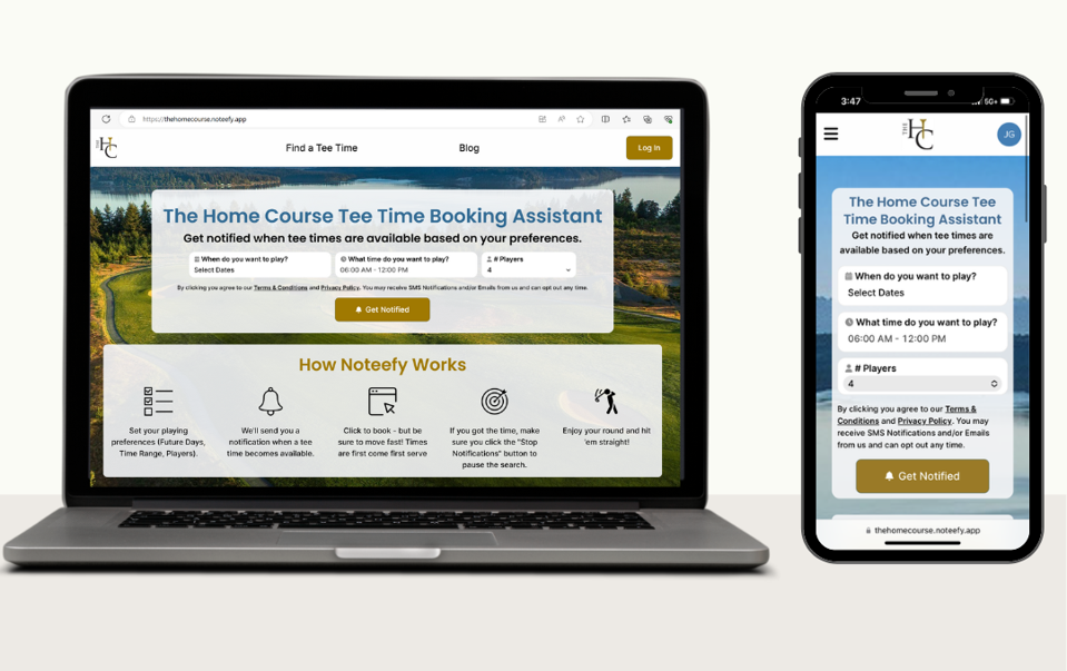 Noteefy Eases Tee Time Pain Points In Busy Public Golf Market