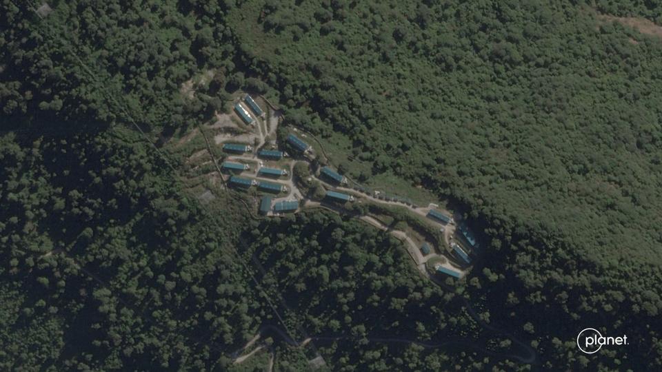 Infrastructure consistent with that of a bitcoin mine in the rural region of Dagana.